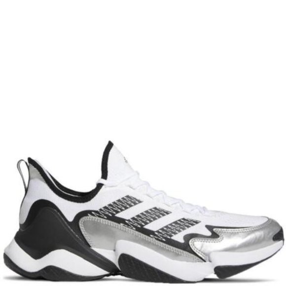 Adidas Impact FLX Low Mens Football Training Shoes White Black GX8109 NEW Multi - Picture 2 of 6